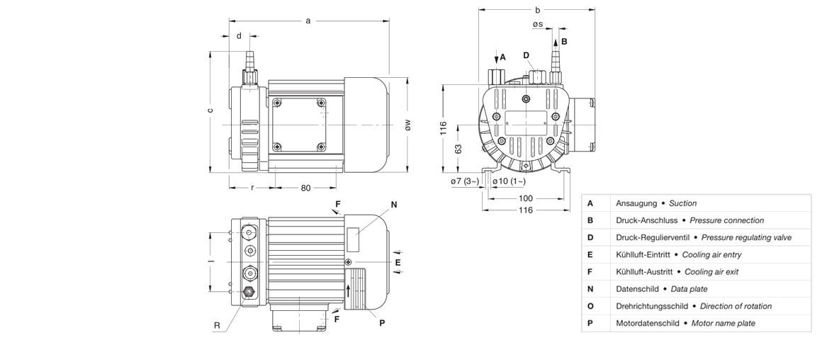 V-DTE 3干式真空泵